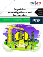 Inquiries, Investigations and Immersion: Division of Pasig City Research Manual