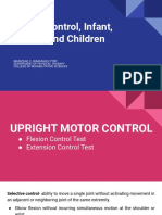 Topic 14 PT 201 - Upright Motor Control, Infant, Toddler and Children