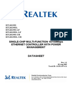 Single-Chip Multi-Function 10/100Mbps Ethernet Controller With Power Management