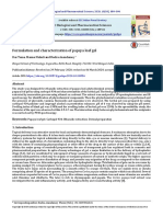 Formulation and Characterization of Papaya Leaf Gel