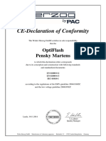 CE Certificate OptiFlash - Pensky Martens