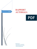 Rapport Autohall