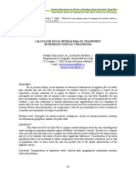 Cálculo de Rutas Óptimas para El Transporte de Residuos Tóxicos Y Peligrosos