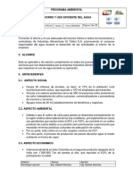 Programa de Ahorro y Uso Eficiente Del Agua