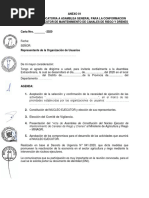 Anexo 1 - Modelo de Convocatoria