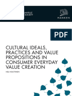 Cultural Ideals Practices and Value Propositions in Consumer Everyday Value Creation