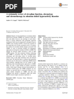 A Systematic Review of Circadian Function, Chronotype and Chronotherapy in Attention Deficit Hyperactivity Disorder