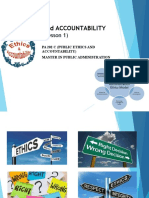 Ethics and Accountability: (Lesson 1)