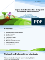 Principles of Electrical Machine Design and Materials For Electric Machines