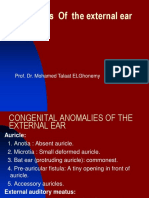 Diseases of The External Ear: Prof. Dr. Mohamed Talaat Elghonemy