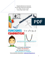 Guia Pedagogica #3 Funciones Cuadraticas