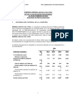 Notas A Los Estados Financieros Empresa Minera Azuaya