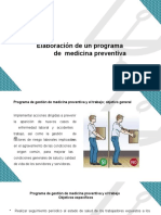 Elaboración de Un Programa de Medicina Preventiva