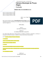 Lei Ordinária #1086 - Código Tributário de Pouso Alegre