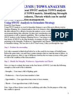 Swot Analysis