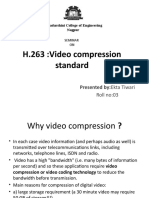 H.263:Video Compression Standard: Presented By:ekta Tiwari