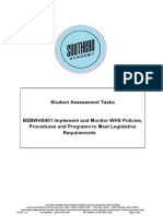 BSBWHS401 Student Assessment Tasks 09-03-17