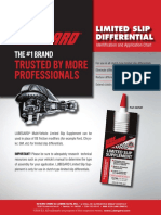 Limited Slip Differential: Identification and Application Chart