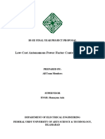 Low-Cost Autonomous Power Factor Controlling Device: Bs-Ee Final Year Project Proposal