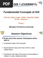 Basic GIS 1 CUDE6011: Fundamental Concepts of GIS