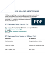 ITS Engineering College, Greater Noida: Courses, Admission