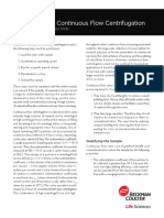 Principles of Continuous Flow Centrifugation: Technical Application Note