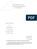 Nociones Generales de Electrostática