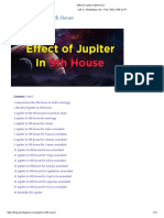 Effect of Jupiter in 9th House