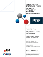 Grand Forks - East Grand Forks Hydraluic Analysis of South End Red River Bridge