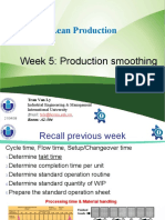 Week 5 - Production Smoothing