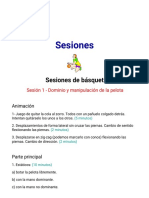 Sesiones de Básquet