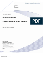 Control Valve Position Stability: ISA-TR75.04.01-1998 (R2006)