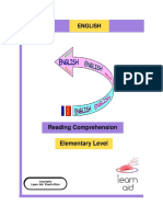 English: Reading Comprehension Elementary Level