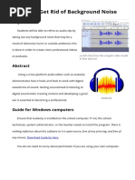 Audacity Tutorial