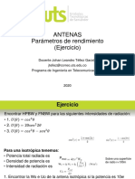 Ejercicio Parámetros de Rendimiento