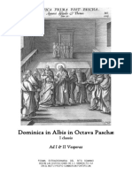 Dominica in Albis in Octava Paschæ - Ad I & II Vesperas