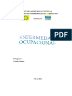 Enfermedad Ocupacional Trabajo Unidad 3