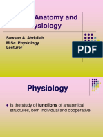 An Introduction To Anatomy and Physiology