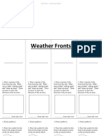 Weather Fronts Foldable Notes