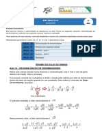 Racionalizaçao Exercicios + Teoria)