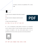 Exercicios Resolvidos + Exercicios Sobre Produtos Notaveis e Fatoração