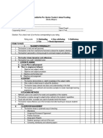 Rating Sheet