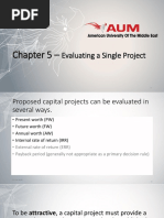 Chapter 5 - Evaluating A Single Project