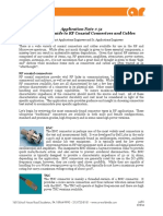 Application Guide To RF Coaxial Connectors and Cables