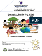 2ndQ Pandemic Summative Test in Org & MGT