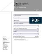 Industry Survey - Restaurant 2011