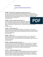 Course Descriptions Mechanical Engineering