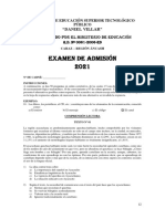 Examen de Admision