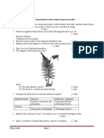 Biology Past Paper Questions P