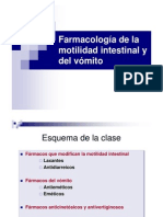 Farmacologia de Vomito y Motilidad Intestinal